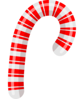Christmas lollipop candy cane icon in cartoon style png