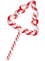 Weihnachten Lollipop Candy Cane-Symbol im Cartoon-Stil png