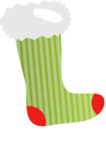 illustration de dessin animé de chaussette de noël png