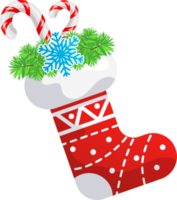 illustration de dessin animé de chaussette de noël png