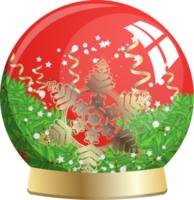 Glass ball cartoon illustration. Winter christmas gift, toy for kids png