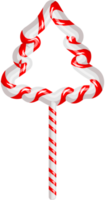 pirulito de natal ícone de bastão de doces em estilo cartoon png