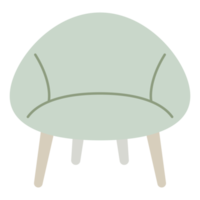 canapé de détente confortable sur le thème hygge png