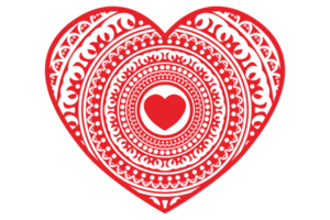 illustration de l'amour en rouge png