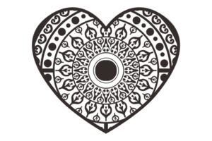 Illustration of a Black Heart png