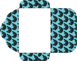 Envelope Design with Turtle Theme png