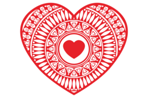 Illustration of Love in Red png