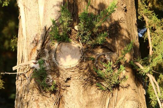 Texture of tree trunk and tree bark. photo