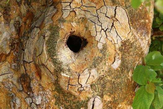 Texture of tree trunk and tree bark. photo