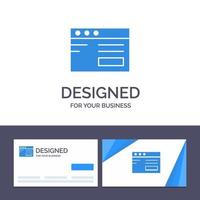 Creative Business Card and Logo template Web  Internet Study School Vector Illustration