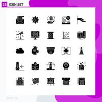 25 Creative Icons Modern Signs and Symbols of alms development idea develop bad Editable Vector Design Elements