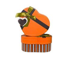 Orange Heart shaped box photo