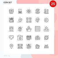 25 Creative Icons Modern Signs and Symbols of clipboard mobile imac love universe Editable Vector Design Elements