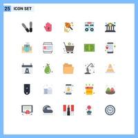 Modern Set of 25 Flat Colors Pictograph of buy music honey mixer console Editable Vector Design Elements