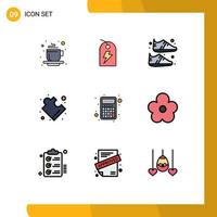 9 Creative Icons Modern Signs and Symbols of interaction apps clothing solution complex Editable Vector Design Elements