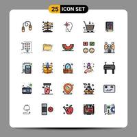 Set of 25 Modern UI Icons Symbols Signs for easter bible transform e cart Editable Vector Design Elements