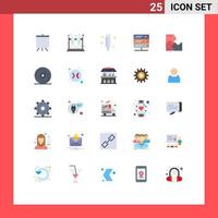 25 Universal Flat Colors Set for Web and Mobile Applications puzzle web doctor server hosting Editable Vector Design Elements