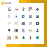 25 Creative Icons Modern Signs and Symbols of favorite tools apple system dns Editable Vector Design Elements