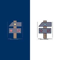 Build craft develop developer game Flat Color Icon Vector