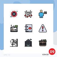 9 Creative Icons Modern Signs and Symbols of apple customer body user support Editable Vector Design Elements