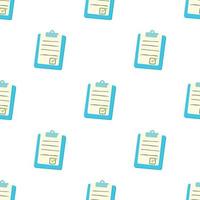 Checklist on a clipboard pattern seamless vector