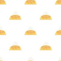 Pizza pattern seamless vector