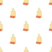 Paper bag pattern seamless vector