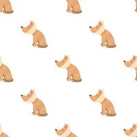 Sick dog pattern seamless vector
