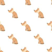 Sick dog pattern seamless vector