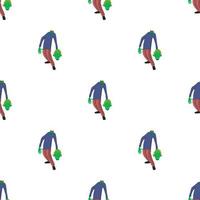 Zombie without head pattern seamless vector
