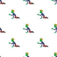 Zombie pulls his hand pattern seamless vector