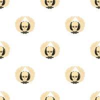 Skull with wings pattern seamless vector