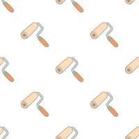 Paint roller pattern seamless vector