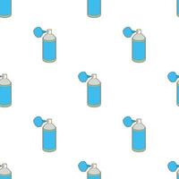Spray bottle with gas cloud pattern seamless vector