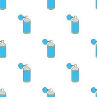 Spray bottle with gas cloud pattern seamless vector