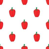 Red pepper pattern seamless vector