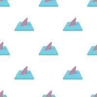 Shark in the sea pattern seamless vector
