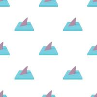 Shark in the sea pattern seamless vector