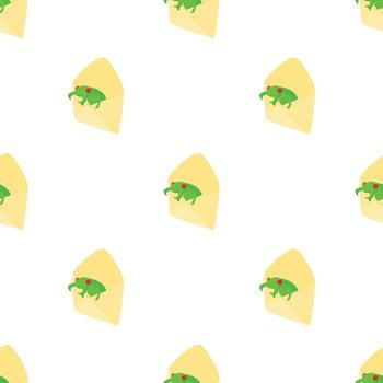 vector inconsútil del patrón de correo electrónico infectado