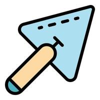 Working trowel icon color outline vector