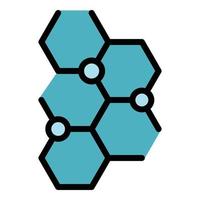 Genetic mutation cells icon color outline vector