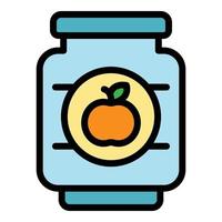 Apple preserves icon color outline vector