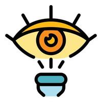 Optometry surgery icon color outline vector