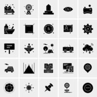 25 iconos de negocios universales vector ilustración de icono creativo para usar en proyectos relacionados con la web y dispositivos móviles