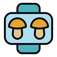 Cookie molds element icon color outline vector