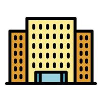 Architecture campus icon color outline vector