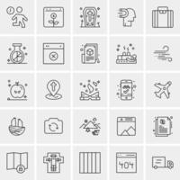 25 Universal Business Icons Vector Creative Icon Illustration to use in web and Mobile Related project