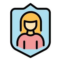 Antibiotic strong icon color outline vector
