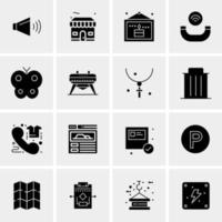 16 Business Universal Icons Vector Creative Icon Illustration to use in web and Mobile Related project