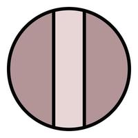 Bolt on top icon color outline vector